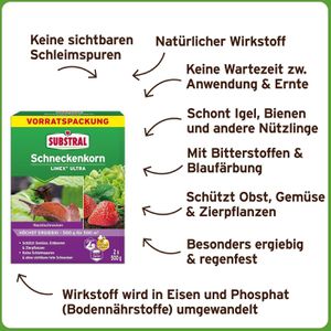 Produktbild für Schneckenkorn Substral Limex Ultra, besonders regenfest