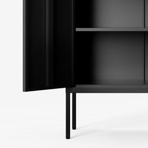 Produktbild für Highboard FlexiSpot CB10B-Standard, schwarz aus Metall