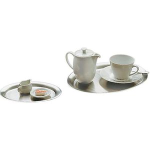 Produktbild für Serviertablett APS Kaffeehaus 30111, oval, 19x15cm