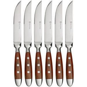 Steakmesser Gräwe Nürnberg braun, 6 Stück