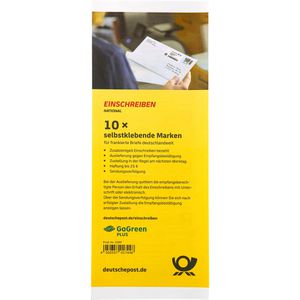 Einschreiben DeutschePost Unterschrift, national