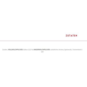 Produktbild für Kakao Niederegger Typ Trinkschokolade Marzipan, Pulver