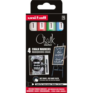 Kreidestifte uni-ball PWE-5M, 186203, sortiert
