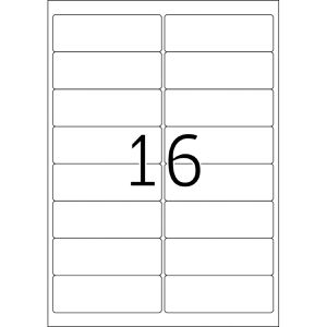 Produktbild für Universaletiketten TopStick labels, 8756, weiß