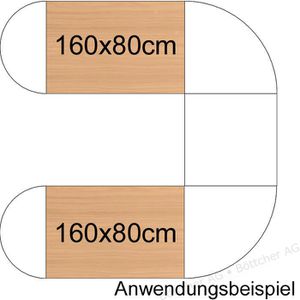 Produktbild für Tischplatte Hammerbacher KP16