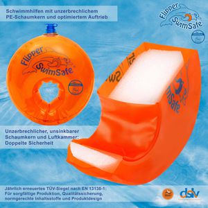 Produktbild für Schwimmflügel Flipper-SwimSafe 1010, orange