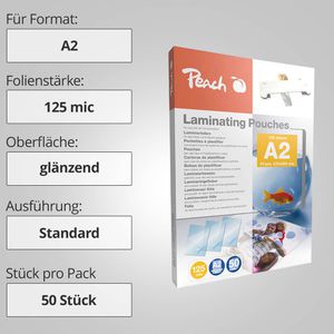 Produktbild für Laminierfolien Peach PP525-12, DIN A2