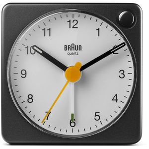 Produktbild für Wecker Braun BC02XBW schwarz, weiß, analog