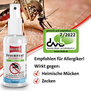 Produktbild für Mückenspray Ballistol Stichfrei Mückenschutz Sensitiv 26915