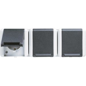 Steckdose Jung 8230 W, WG 800, IP44, Aufputz