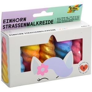 Produktbild für Kreide Folia Einhorn, 5 Stück