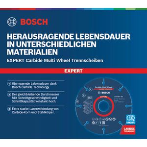 Produktbild für Trennscheibe Bosch Expert Carbide Multi Wheel