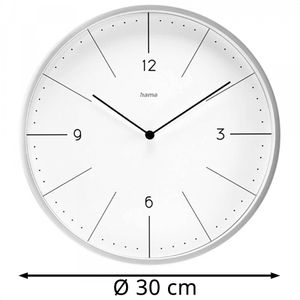 Produktbild für Wanduhr Hama Sardinien, Kunststoff, analog, Quarzuhr