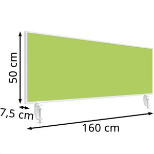 Produktbild für Tischtrennwand Magnetoplan VarioPin, 1116005, grün