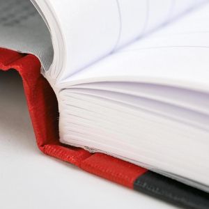Produktbild für Notizbuch Oxford 400047606 Black n Red, Karton Hardcover
