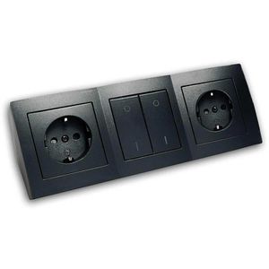 Tischsteckdose McPower Flair, mit 0,15m Kabel