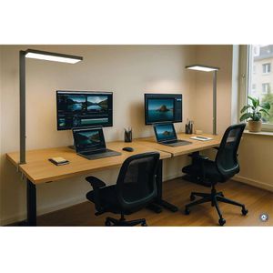 Produktbild für Schreibtischlampe Maul Mauljura, silber, LED, dimmbar