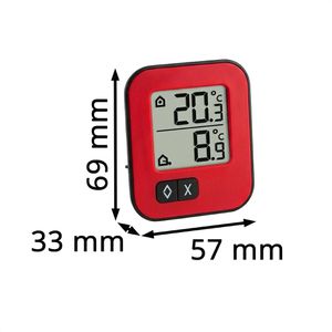 Produktbild für Thermometer TFA 30.1043.05, MOXX, mit LC-Display, digital