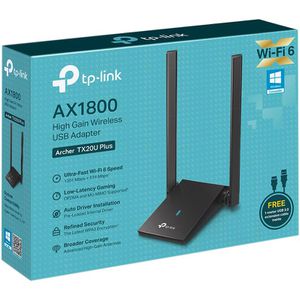 Produktbild für WLAN-Adapter TP-Link AX1800, Archer TX20U Plus, USB 3.0