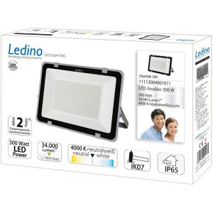 Produktbild für LED-Außenstrahler Ledino Oberbilk, IP65 wasserdicht