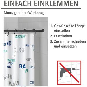 Produktbild für Duschvorhangstange Wenko Teleskop-Duschstange