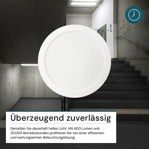 Produktbild für Deckenleuchte Luxula LX300270, weiß, LED