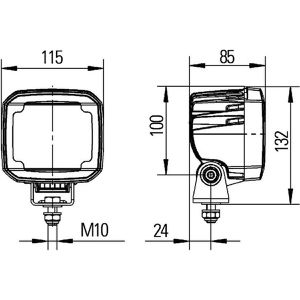 Produktbild für Zusatzscheinwerfer Hella Ultra Beam Gen 2, 12 V / 24 V, LED