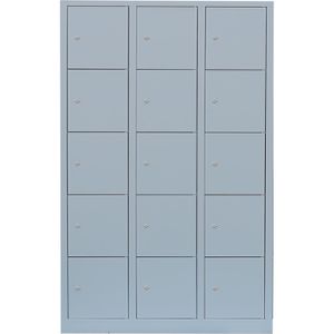 Produktbild für Schließfachschrank Lüllmann 523530, lichtgrau