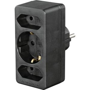 Steckdosenadapter Hama 223216, schwarz