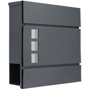 Briefkasten Monzana 108103, anthrazit, aus Stahl