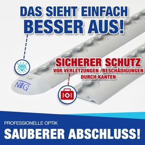 Produktbild für Endkappe NTG grau, 4 Stück