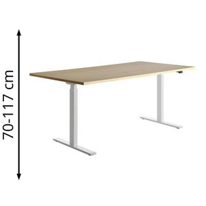 Produktbild für Schreibtisch Topstar E-Table, ahorn / weiß
