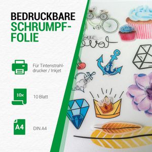 Produktbild für Schrumpffolie Skullpaper transluzent, A4