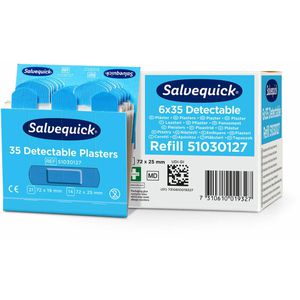Produktbild für Pflaster Salvequick Detectable, 35 Strips