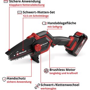 Produktbild für Astsäge Einhell GE-PS 18/15 Li Bag Kit, Akku