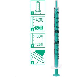 Produktbild für Spritzen B.Braun Injekt-H, 25.000 I.E., 1ml