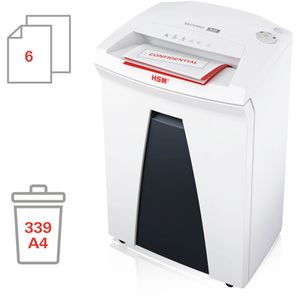 Produktbild für Aktenvernichter HSM Securio B24, 1785111, weiß, mit Rollen