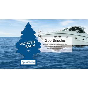 Produktbild für Autoduft Wunderbaum 134203, Sportfrische