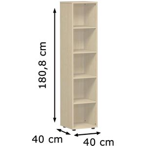Produktbild für Aktenregal Geramöbel Flex, S-345001-A, aus Holz
