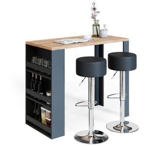 Produktbild für Bartisch Vicco goldkraft eiche / anthrazit