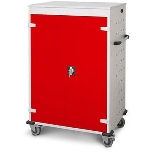Laptopwagen Rotstahl 462416, grau / rot
