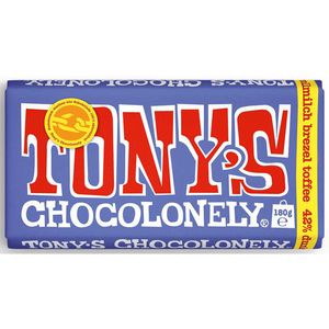 Tonys-Chocolonely Tafelschokolade Dunkle Vollmilch, Brezel und Toffee, Fairtrade, 180g