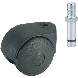 Produktbild für Möbelrolle Dörner+Helmer 761110, mit Gewindestift