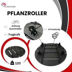 Produktbild für Pflanzenroller Plastard FE-00515, bis 120 kg, Ø 40 cm