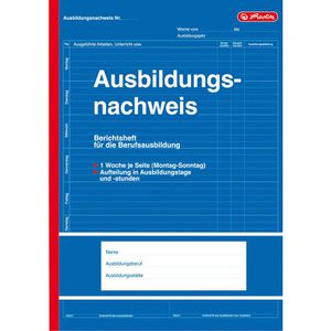Produktbild für Ausbildungsnachweis Herlitz 840702, A4