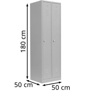 Produktbild für Spind Lüllmann 510100, lichtgrau