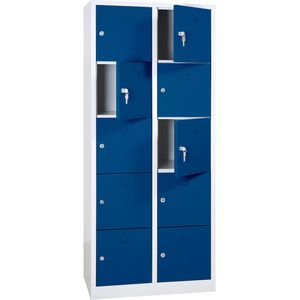 Schließfachschrank G-Office SHC.10, blau