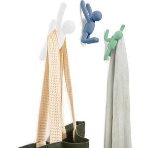 Produktbild für Garderobenhaken Umbra Buddy, 318165-370, blau, grün, weiß