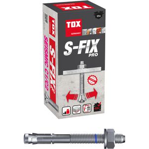 Produktbild für Schwerlastdübel Tox S-Fix Pro M, verzinkt
