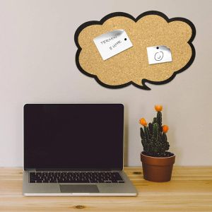 Produktbild für Pinnwand Navaris Gedankenwolke, braun